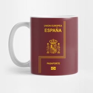 Spanish passport Mug